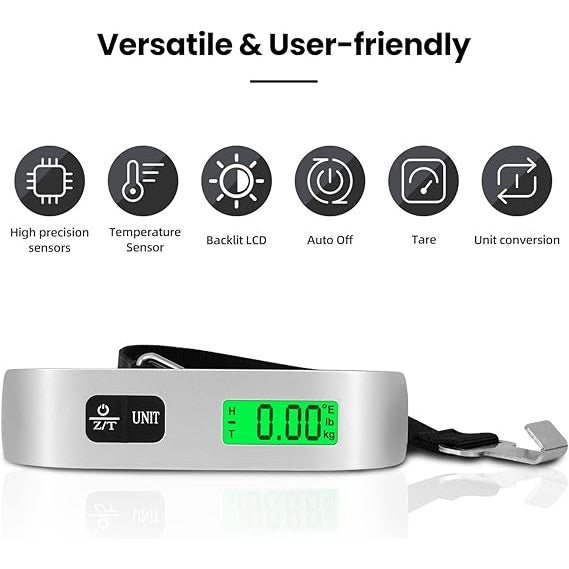 Know your luggage weight in seconds with a compact digital scale trusted by travelers worldwide