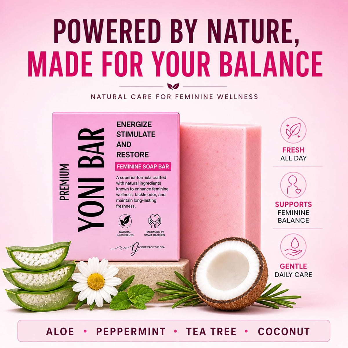 Natural Feminine Care: Restore Perfect pH Balance & All-Day Freshness