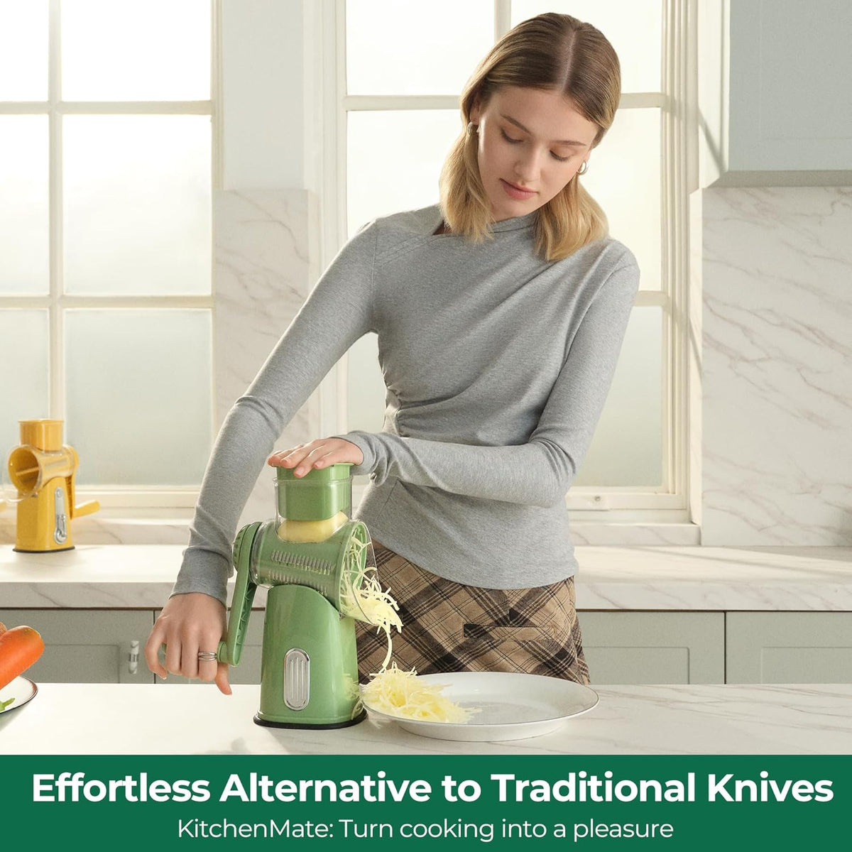 Professional 5-in-1 Rotary Grinder & Vegetable Slicer