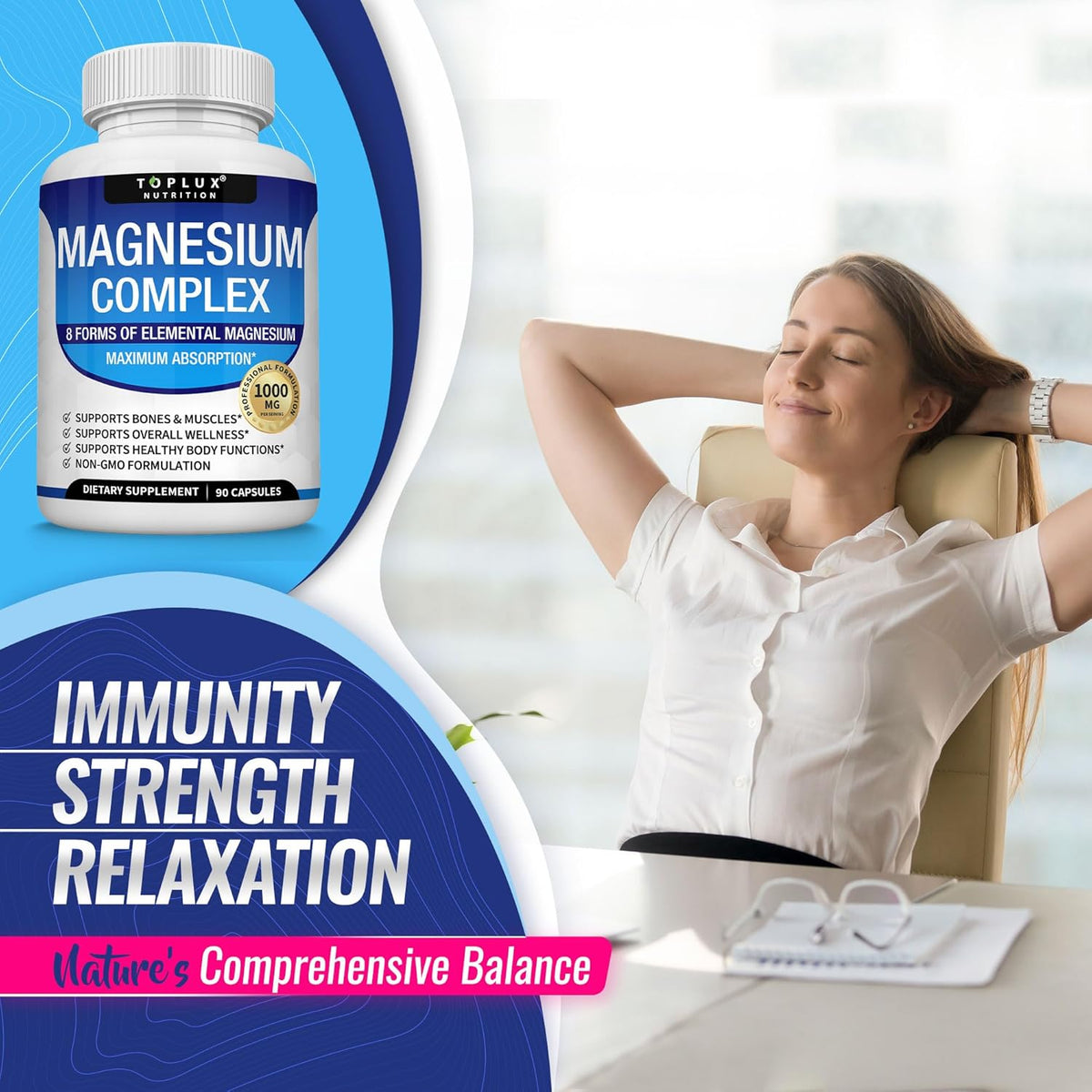 Unlock Total Body Wellness with 8-in-1 Advanced Magnesium Complex