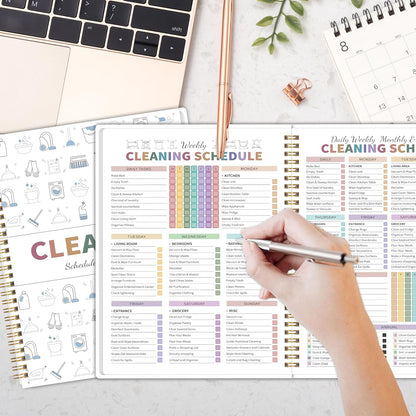 Never Forget a Cleaning Task Again With This Cleaning Schedule & Checklist Planner