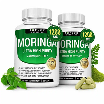 Moringa Oleifera Capsules – 1200mg Ultra Purity Extract For Natural Energy & Immune Vitality