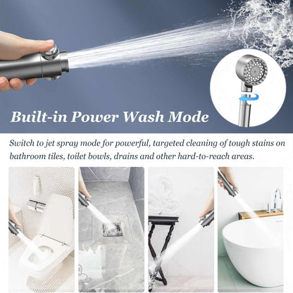 Filtered Shower Head - High-Pressure Micro Nozzle System For Cleaner, Stronger Daily Showers