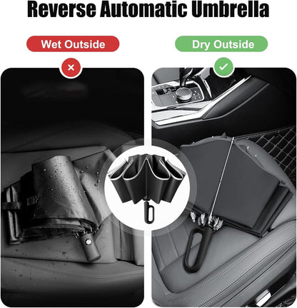 Stay Dry, Stay Safe — The Ultimate Inverted Umbrella.