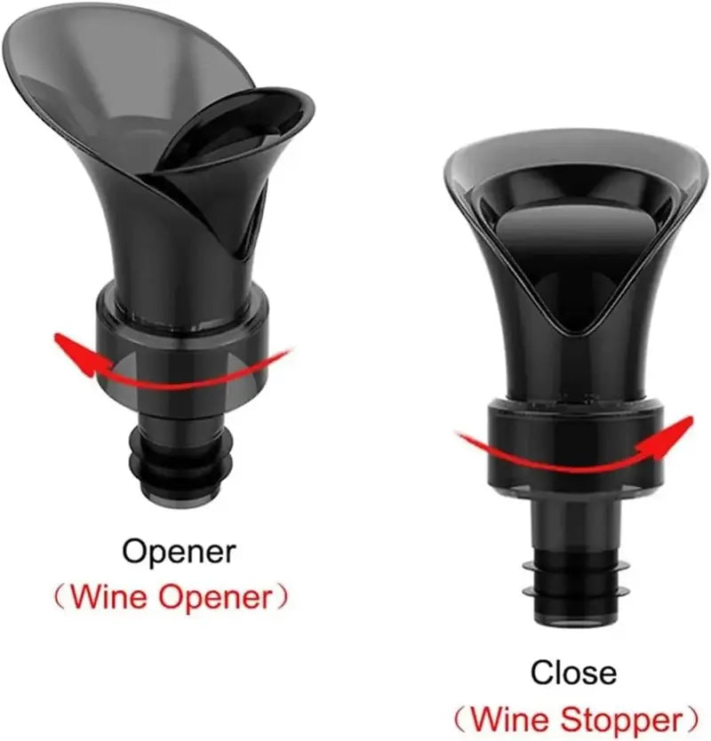 2-in-1 Petal Wine Pourer & Stopper - Drip-Free Aerating Spout