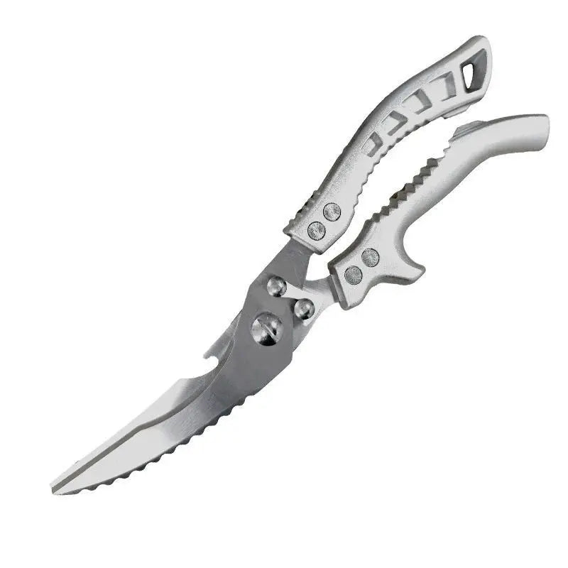Heavy Duty Spring-Loaded Poultry Shears - Effortlessly Cut Through Bones & Tough Meat
