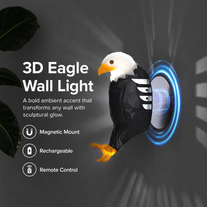 Transform Your Space with the Stunning Wireless Magnetic Eagle LED Projector Wall Lamp