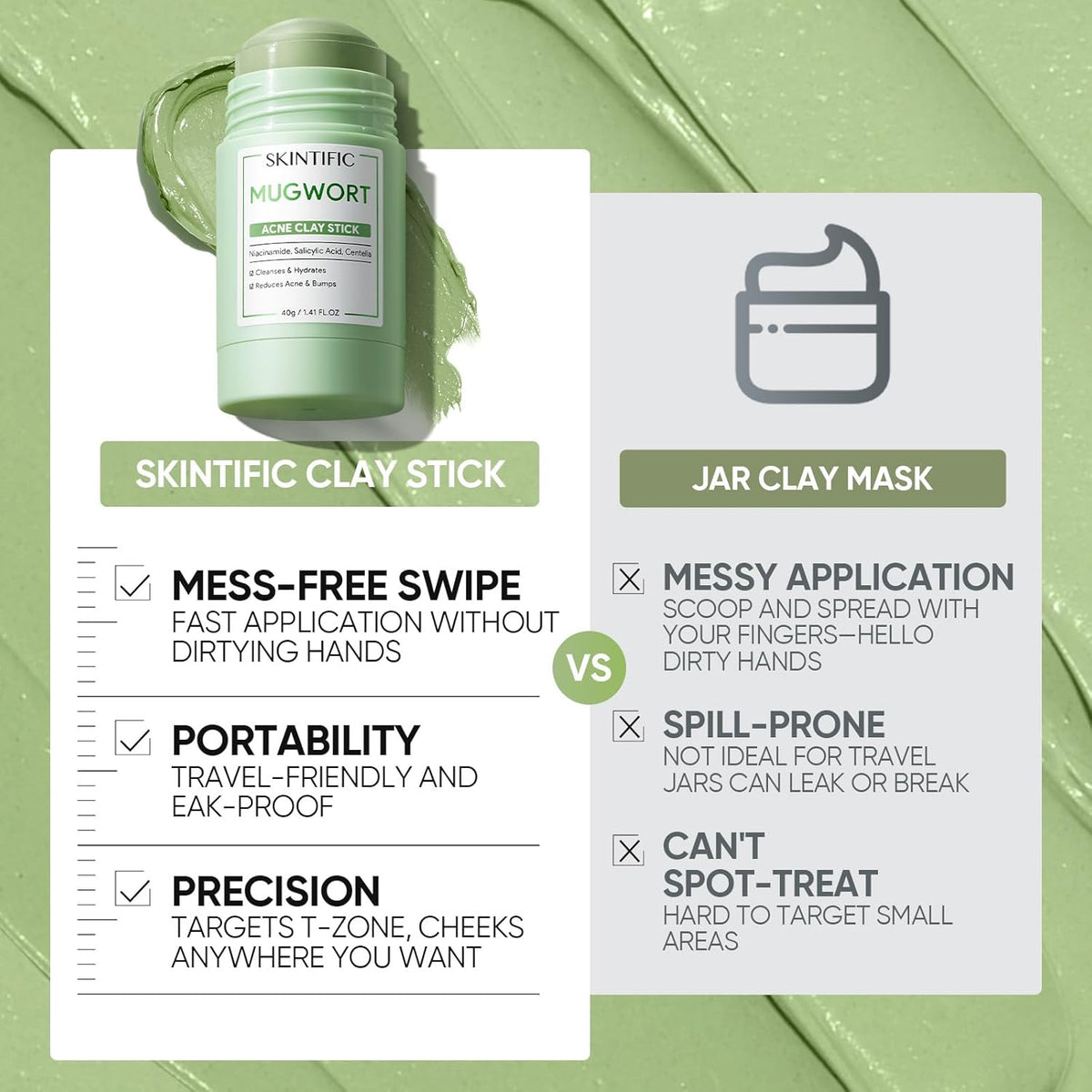 Hydrating Pore Care with Alaska Volcano Clay Stick