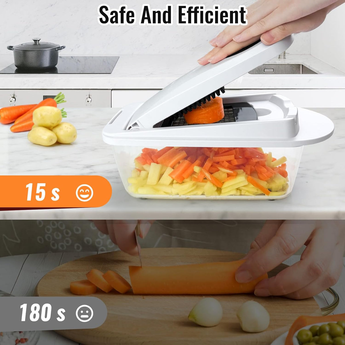 Upgraded version - 15 Blade All-in-1 Master Your Kitchen Prep in Seconds