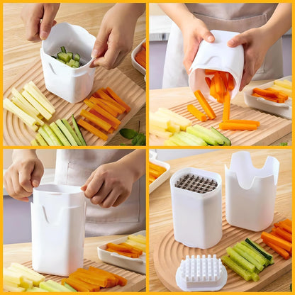 Effortless French Fry & Veggie Chopper for Perfect Sticks in Seconds