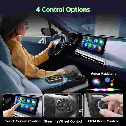Instant Video Streaming with 3-in-1 Wireless CarPlay Adapter