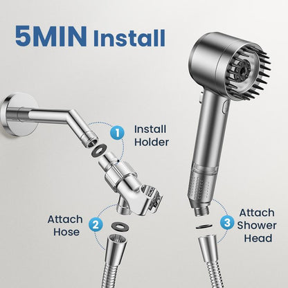 Spa-Quality Shower Experience at Home: High-Pressure & Ultra-Filtered