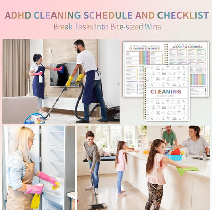 Never Forget a Cleaning Task Again With This Cleaning Schedule & Checklist Planner