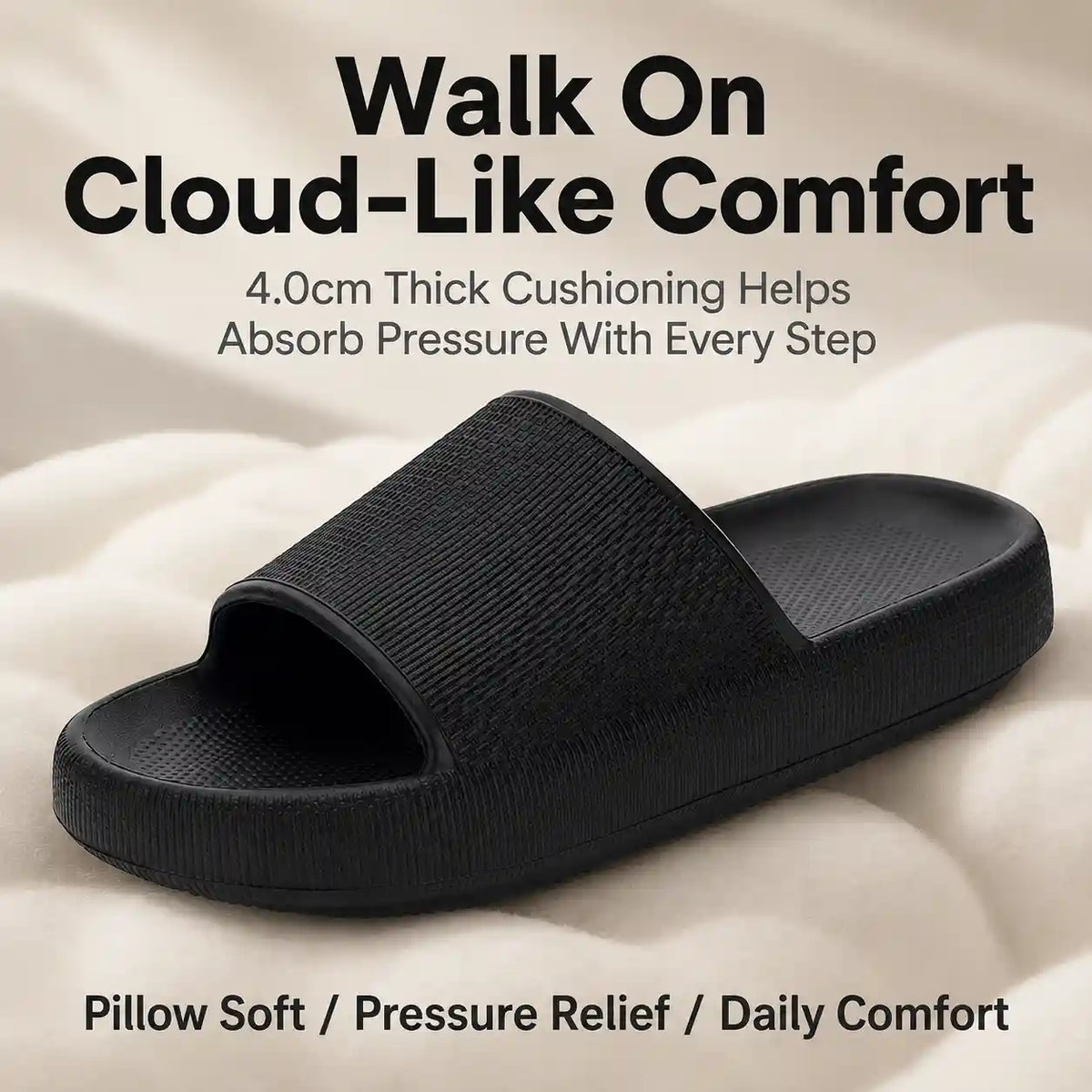 Pillow Slides – 4.0cm Thick Cushioning For Instant Foot Pain Relief