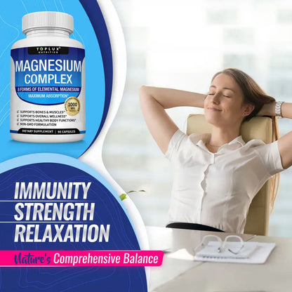Magnesium Capsules – 8-In-1 High-Absorption Complex For Deep Sleep & Stress Relief