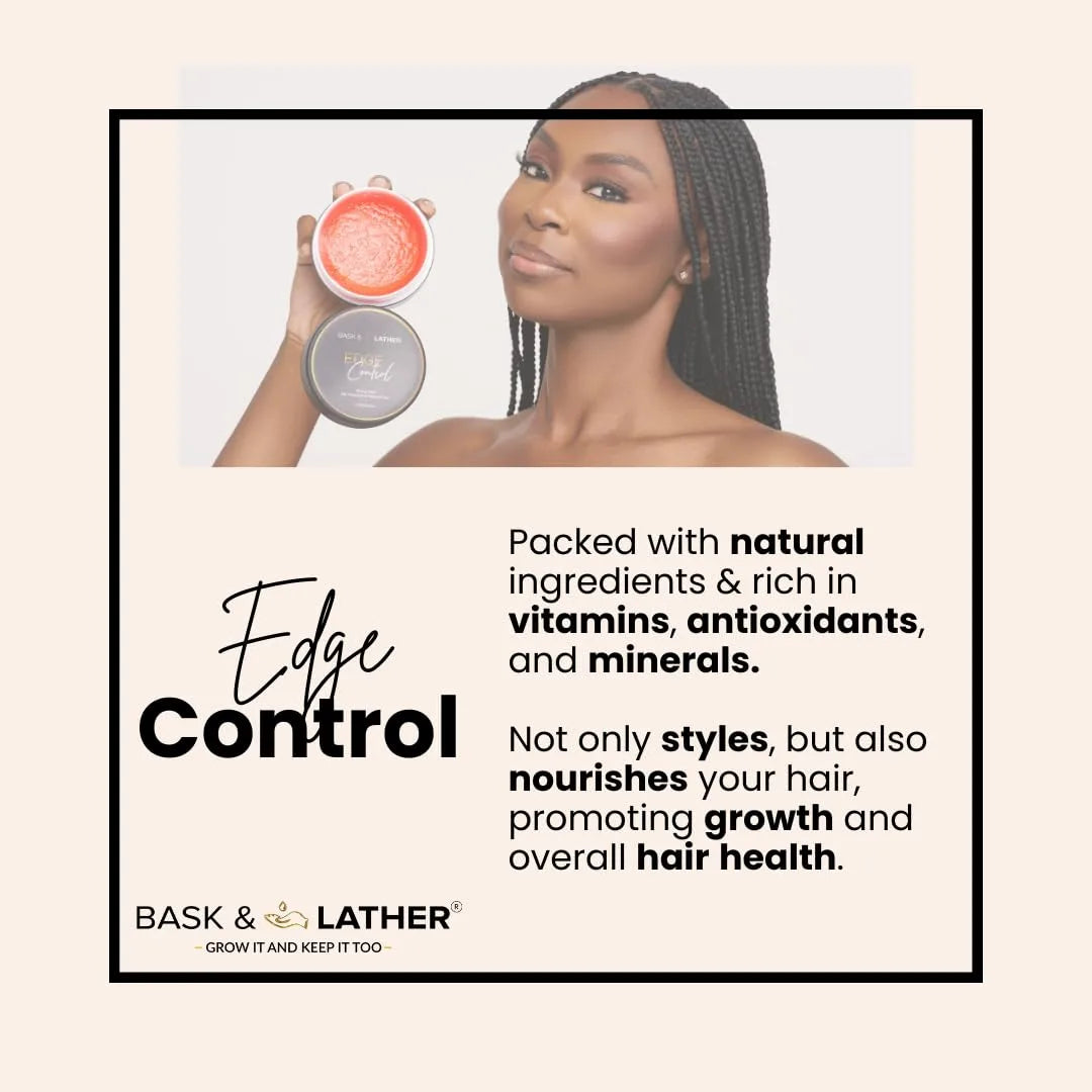 Strong Hold Edge Control Gel - Slay Your Edges Safely With 48H Extreme Hold & Zero Flakes!