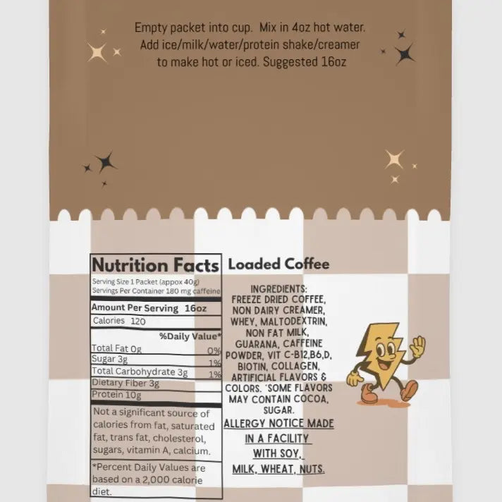 Protein Coffee Drink Mix – 10g Protein & 180mg Caffeine For All-Day Fat-Burning Clean Energy