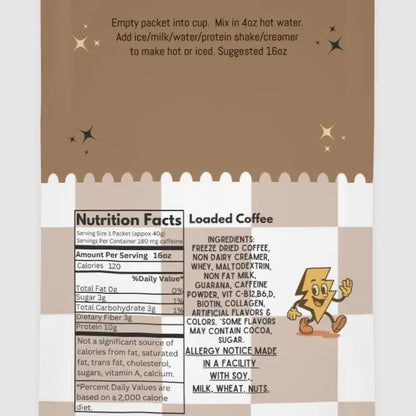 Protein Coffee Drink Mix – 10g Protein & 180mg Caffeine For All-Day Fat-Burning Clean Energy