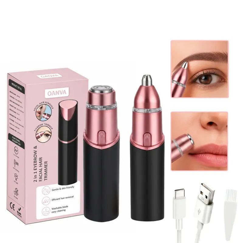 Facial Hair Remover – Touch-Activated Painless For Silky-Smooth Skin