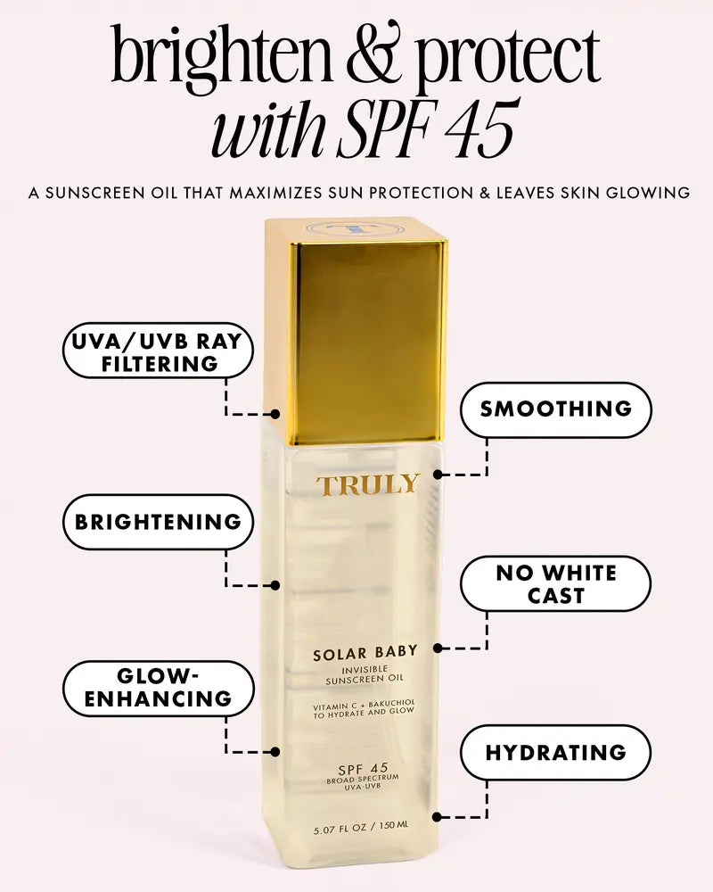 Sunscreen Oil – Truly Invisible SPF 45 Shield For Ultimate Hydrated Glow