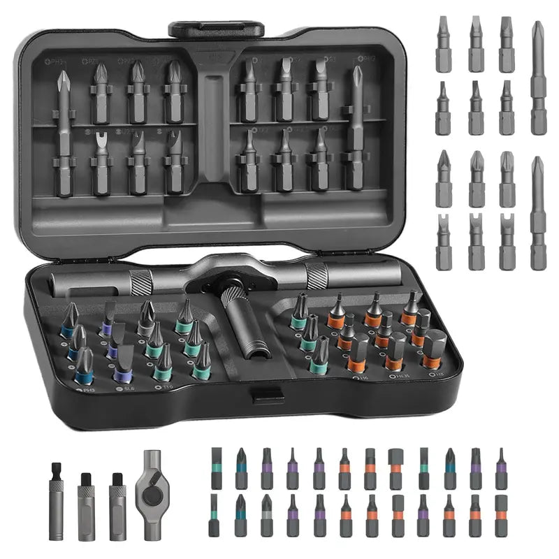Ratchet Screwdriver – 24-In-1 Transformable T-Handle For Effortless Home & Gadget Repair