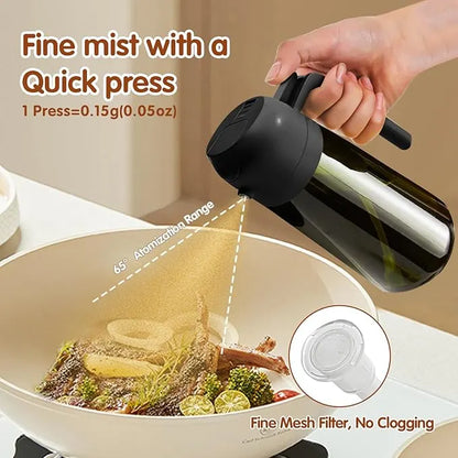 Oil Sprayer & Dispenser – Dual-Function 2-in-1 Glass For Flavor-Controlled Smart Cooking