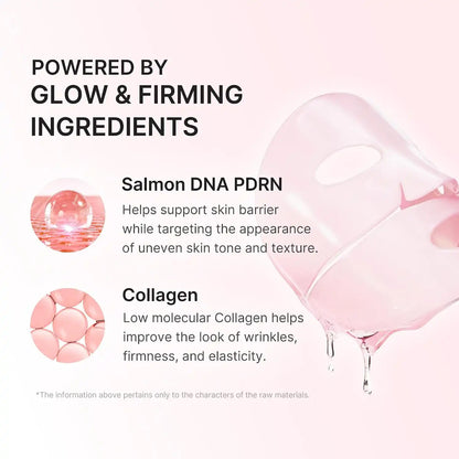 PDRN Pink Collagen Gel Mask – Color-Changing Absorption For Overnight Glass Glow