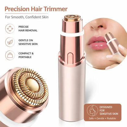 Facial Hair Remover – Touch-Activated Painless For Silky-Smooth Skin