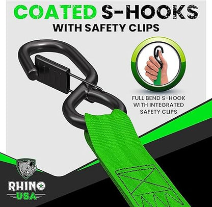 Professional Automatic Retractable Ratchet Tie-Down Straps