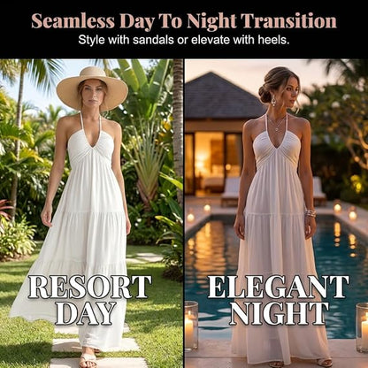 Summer Sun Dresses for Women – Backless Halter Tie Design For Perfect Beach Vacation