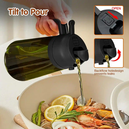Oil Sprayer & Dispenser – Dual-Function 2-in-1 Glass For Flavor-Controlled Smart Cooking