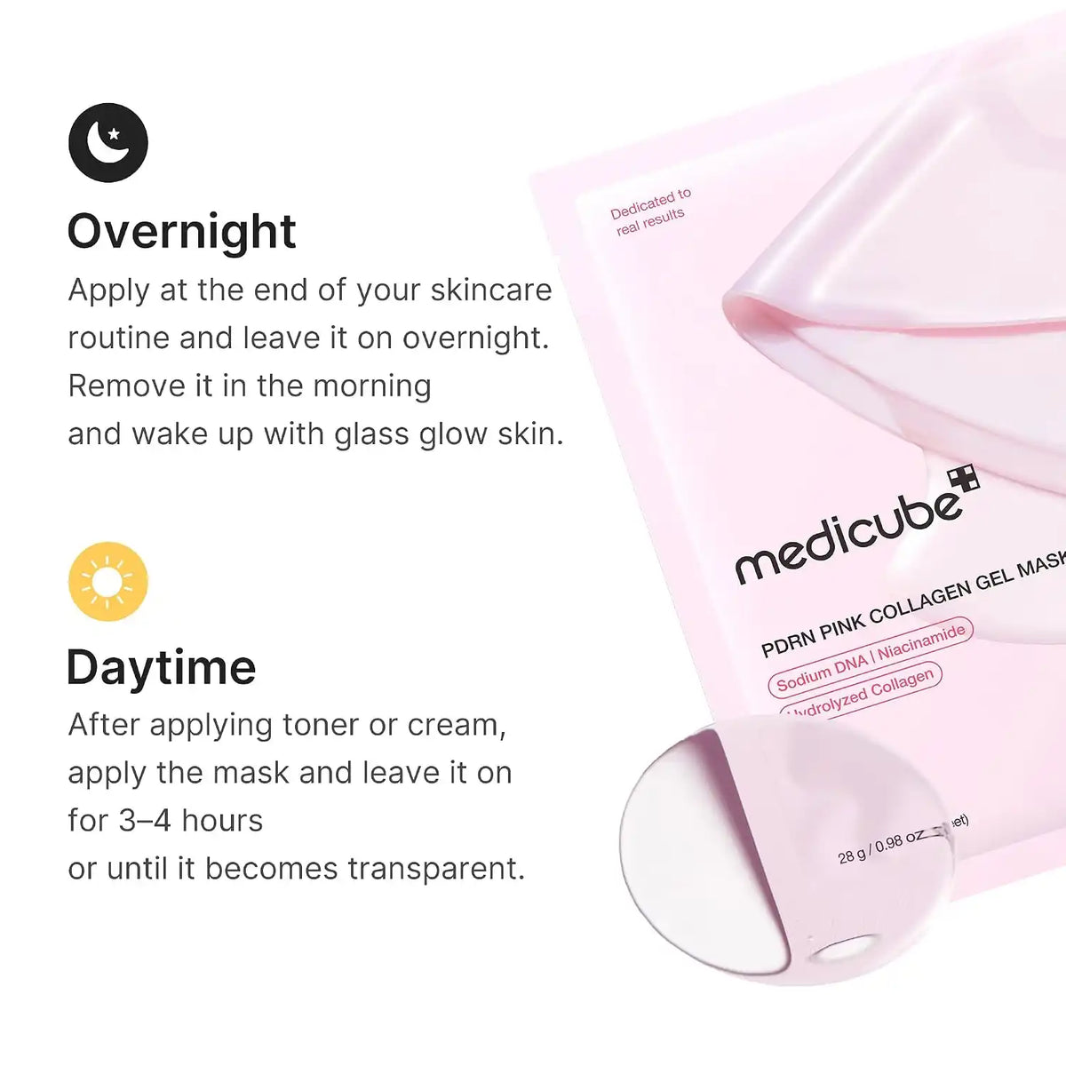 PDRN Pink Collagen Gel Mask – Color-Changing Absorption For Overnight Glass Glow