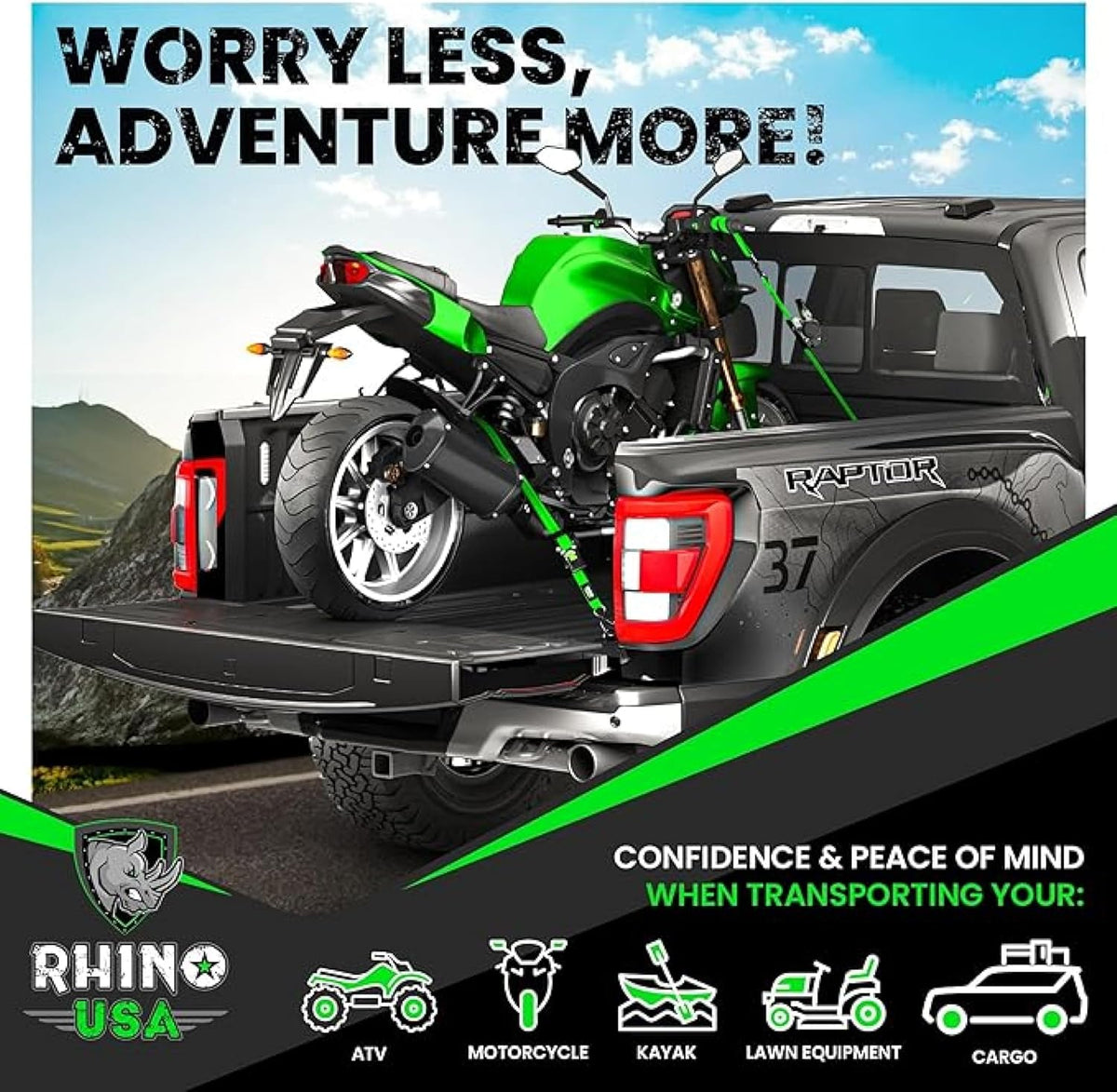 Professional Automatic Retractable Ratchet Tie-Down Straps