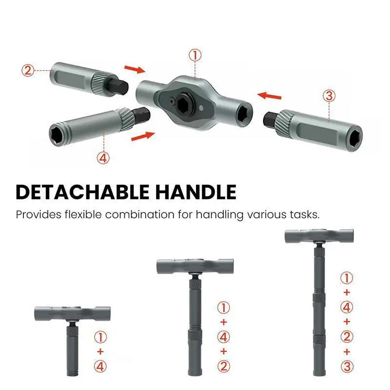 Ratchet Screwdriver – 24-In-1 Transformable T-Handle For Effortless Home & Gadget Repair