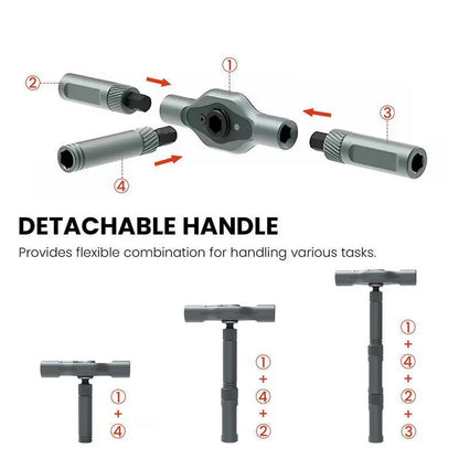 Ratchet Screwdriver – 24-In-1 Transformable T-Handle For Effortless Home & Gadget Repair