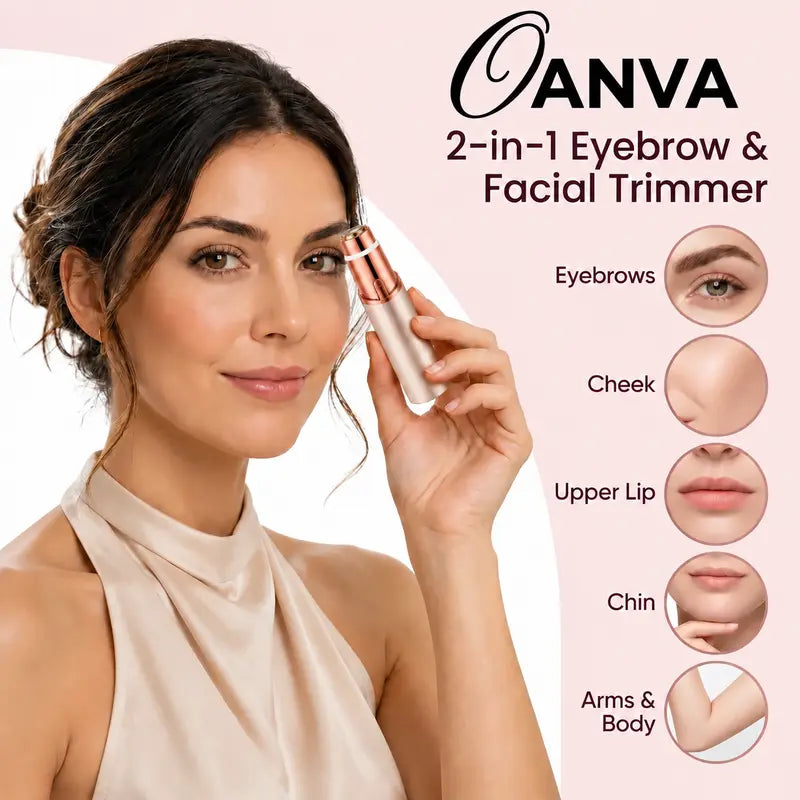 Facial Hair Remover – Touch-Activated Painless For Silky-Smooth Skin