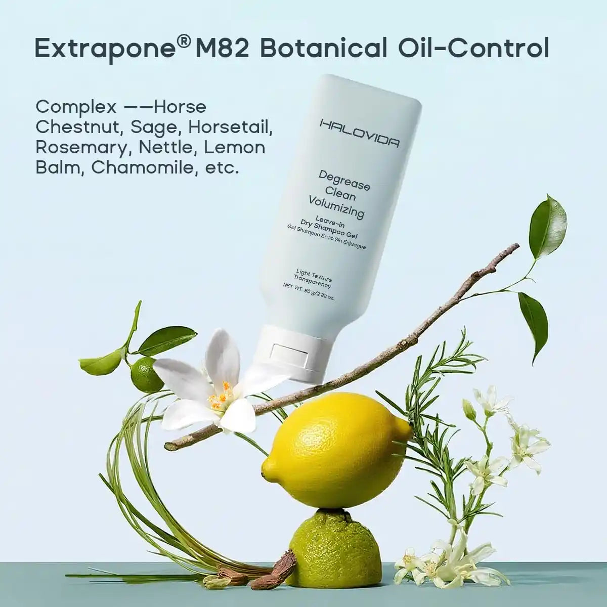 Leave-In Dry Shampoo Gel – Oil-Absorbing, Waterless Formula for Fresh, Voluminous Hair
