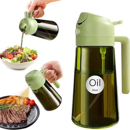 Oil Sprayer & Dispenser – Dual-Function 2-in-1 Glass For Flavor-Controlled Smart Cooking