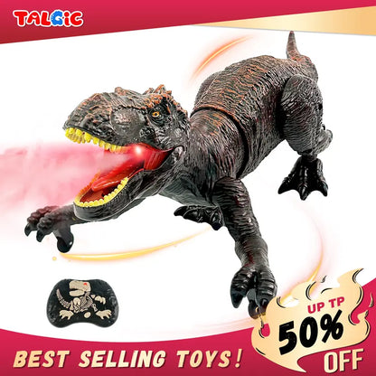 Bring Prehistoric Dinosaurs to Life with Realistic Mist Spraying & Roaring Action