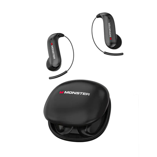 Bluetooth Headphones with Titanium Ear Hooks, Secure Fit & 145-Hour Battery Life