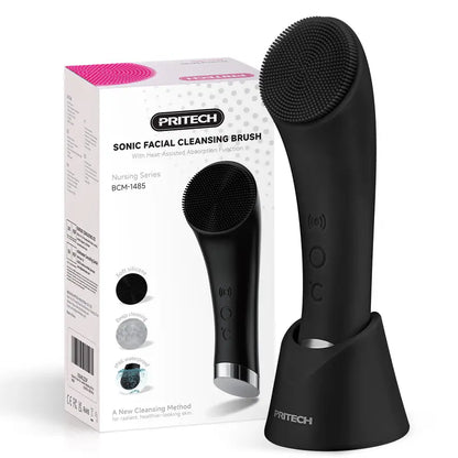 Facial Cleansing Brush – Heatable Sonic Vibration For Flawless Pore Deep Cleansing