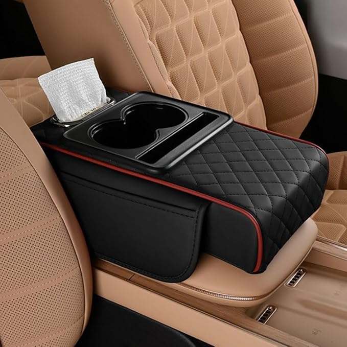 4-in-1 Console Armrest Cover - Drive in Total Comfort with Instant Reach Storage