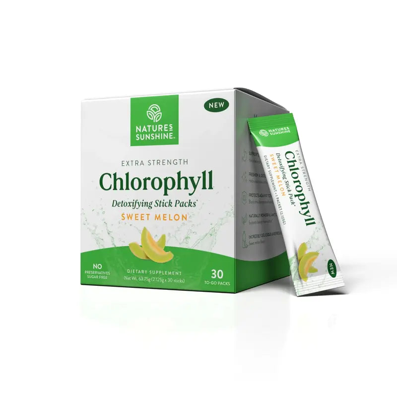 Extra Strength Chlorophyll Lime Twist Sticks for Daily Detox & Fresh Confidence