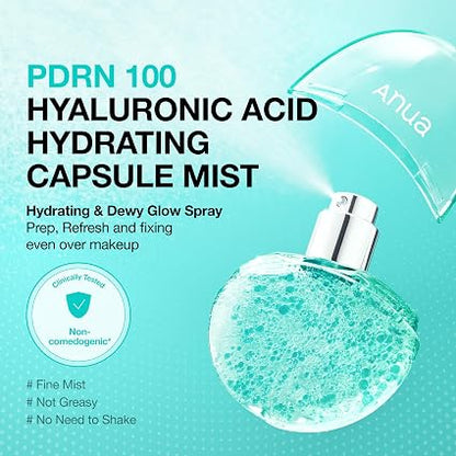 Facial Mist – PDRN & Hyaluronic Micro-Capsule Technology For Instant Glass Skin Glow