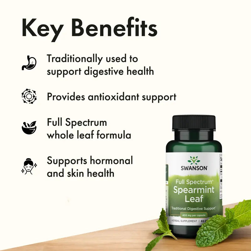 Support Hormonal Balance Naturally With Spearmint Leaf Capsules