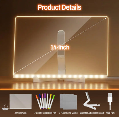 Light-Up Acrylic Drawing Board That Makes Every Kid’s Art Glow