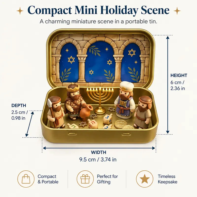Pocket Size Mini Nativity Scene Set