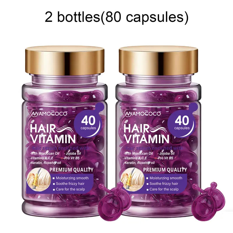 Hair Oil Capsules – 7X Damage Repair For Silky Frizz-Free Hair