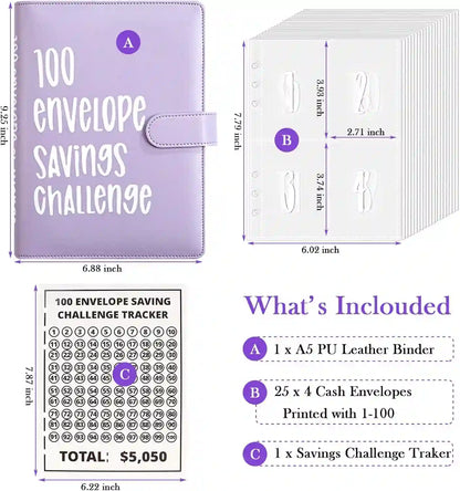 Hit Your $5,050 Goal with the Fun & Effortless 100-Envelope Challenge
