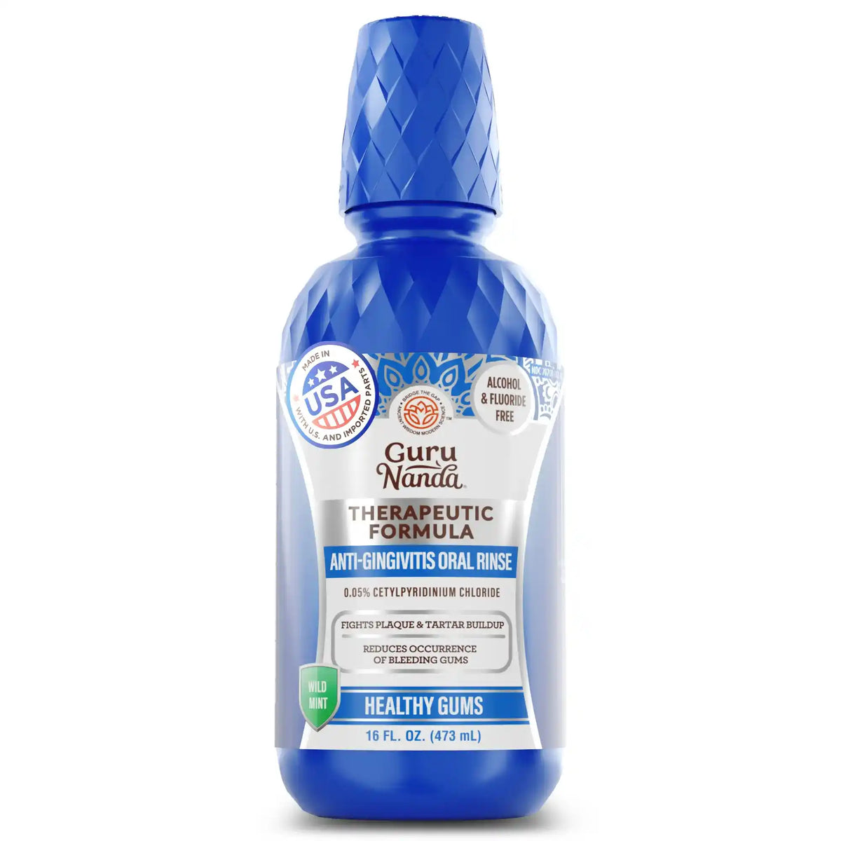 Healthy Gums Mouthwash – 0.05% CPC Anti-Gingivitis Formula For Healthy Gums & Zero Bleeding